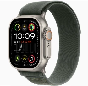 Apple Watch Ultra (2022) GPS + Cellular 49mm Naturel Titanium - Trail Loop grün