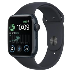 Apple Watch Series SE 2 (2022) GPS 44 mm - Aluminium Minuit - Bracelet sport Noir