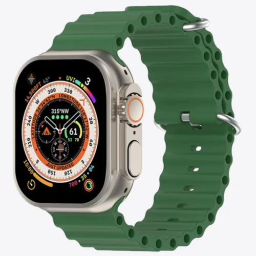 Apple Watch Ultra 2 (2023) GPS + Cellular 49mm Titan Naturligt - Grön Havsslinga