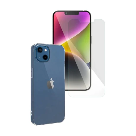 Pack 1 Housse Ultra Fine Tpu Transparente + 1 Glass 2.5D Apple iPhone 15 - Neuf