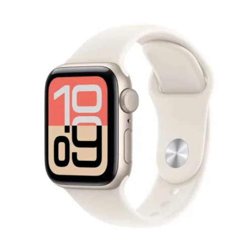 Apple Watch Series SE 3 (2025) GPS + Cellular 40 mm - Sterrenlicht aluminium - Sterrenlicht sportbandje