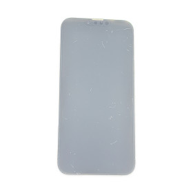 Foto de la pantalla sobreexpuesta para resaltar las imperfecciones