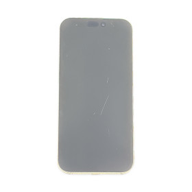 Foto de la pantalla sobreexpuesta para resaltar las imperfecciones