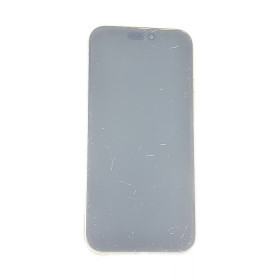 Foto de la pantalla sobreexpuesta para resaltar las imperfecciones