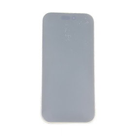 Foto de la pantalla sobreexpuesta para resaltar las imperfecciones