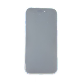 Foto de la pantalla sobreexpuesta para resaltar las imperfecciones