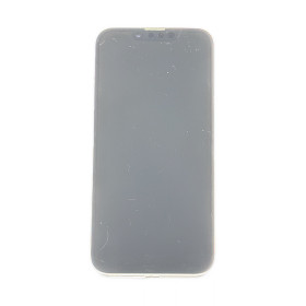 Foto de la pantalla sobreexpuesta para resaltar las imperfecciones