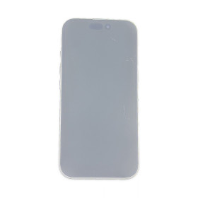 Foto de la pantalla sobreexpuesta para resaltar las imperfecciones
