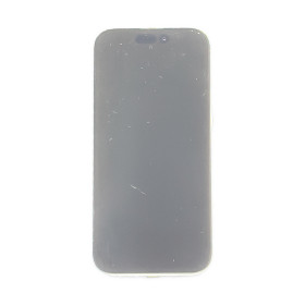 Foto de la pantalla sobreexpuesta para resaltar las imperfecciones
