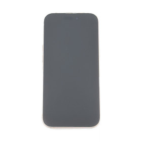 Foto de la pantalla sobreexpuesta para resaltar las imperfecciones