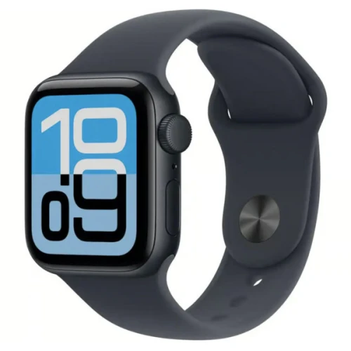 Apple Watch Series SE 3 (2025) GPS + Cellular 44 mm - Aluminium Minuit - Bracelet sport Noir