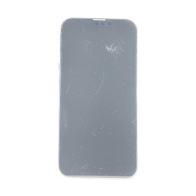 Foto de la pantalla sobreexpuesta para resaltar las imperfecciones