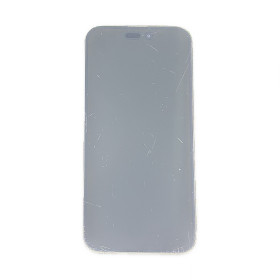 Foto de la pantalla sobreexpuesta para resaltar las imperfecciones