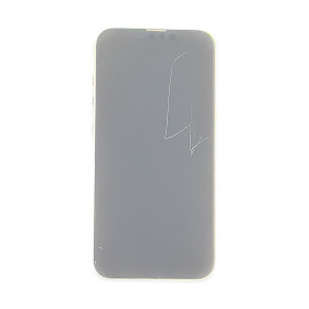 Foto de la pantalla sobreexpuesta para resaltar las imperfecciones